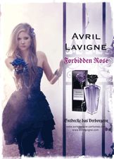 Foto von Avril Lavignes Forbidden Rose Parf�m Poster
