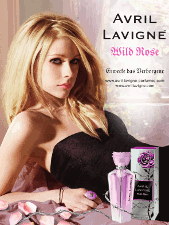 Foto von Avril Lavignes Wild Rose Parfum Poster
